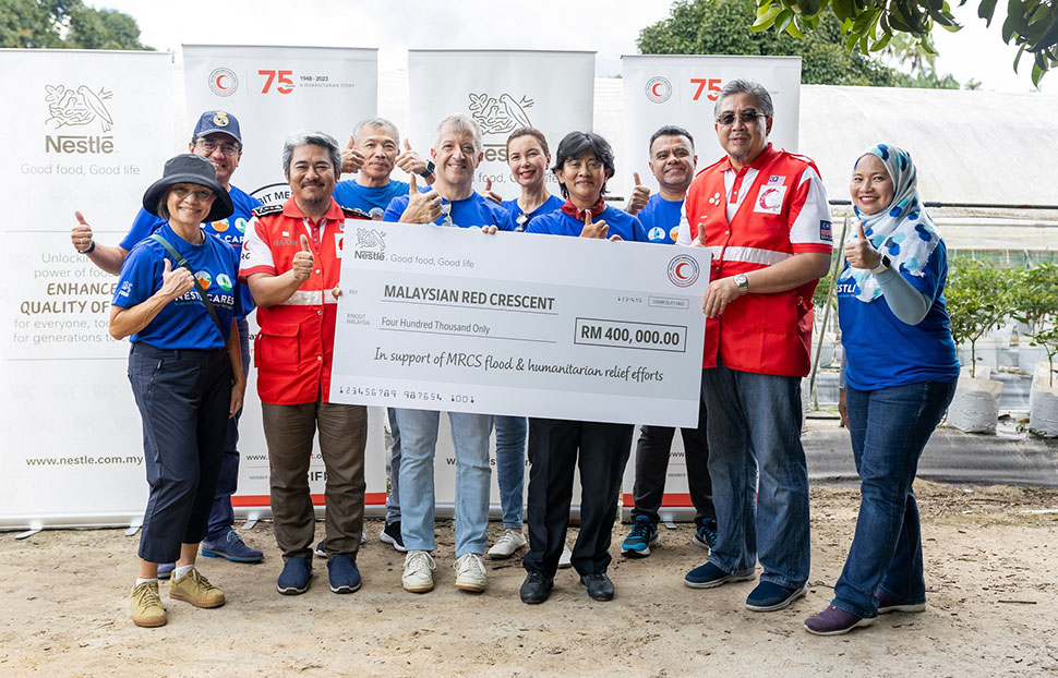 Malaysian Red Crescent Society in aid of flood and humanitarian relief efforts