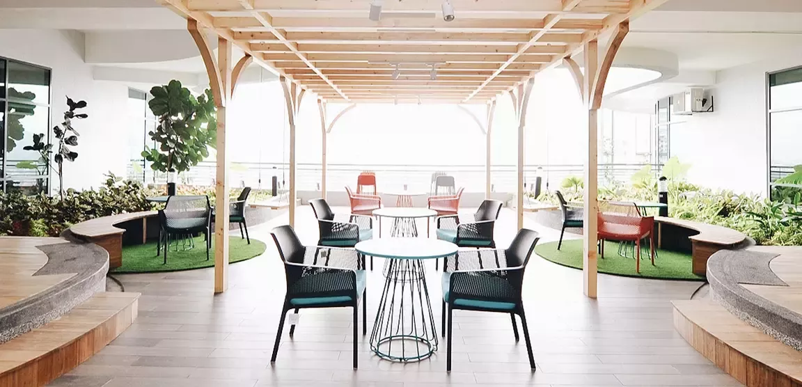 multiple spaces encouraging creativity and collaboration
